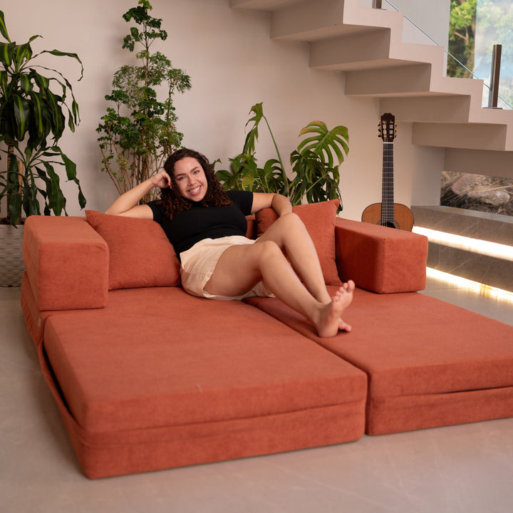 Sofá-cama Cobbi Modifika em formato de sofá