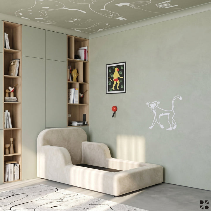 Cama Montessori Pluma Mini Modifika em quarto infantil