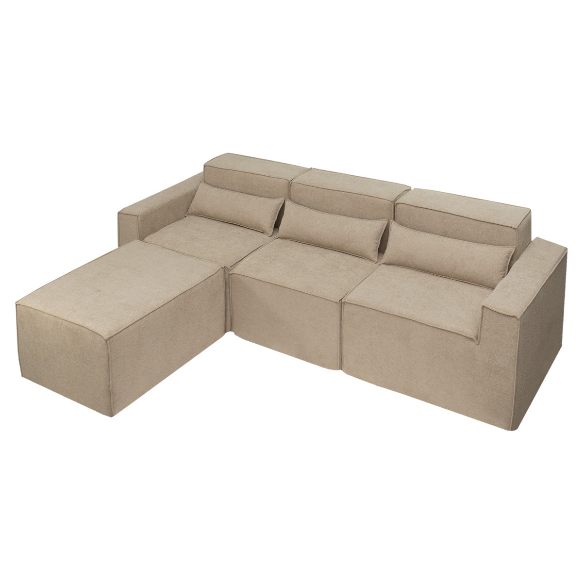 Sofá Modular Paladium 4 Módulos com Capa Removível - imagem 31 | Modifika
