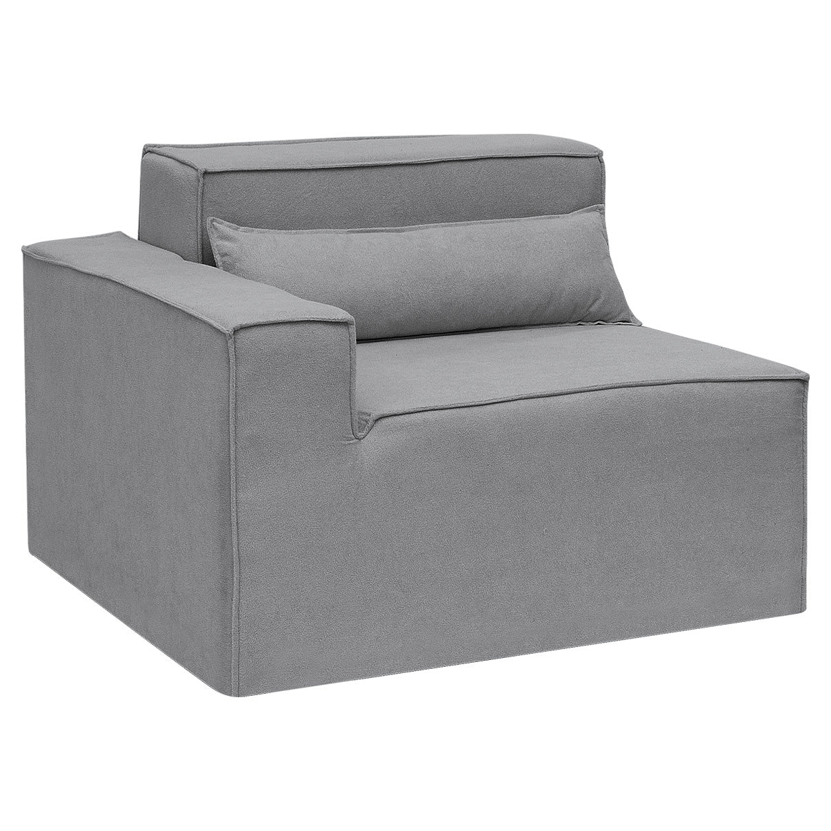 Módulo Braço Esquerdo Paladium para Sofá Modular - Cinza - imagem 1 | Modifika