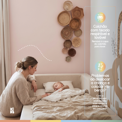 Cama Montessoriana Infantil Amori Solteiro 100% Espuma