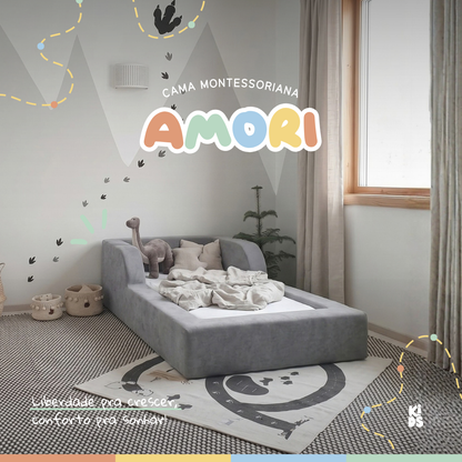 Cama Montessoriana Infantil Amori Solteiro 100% Espuma