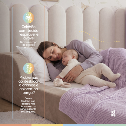 Cama Montessoriana Infantil Amori Solteiro 100% Espuma