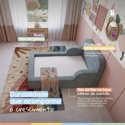 Cama Montessoriana Infantil Lumi Solteiro 216 cm 100% Espuma