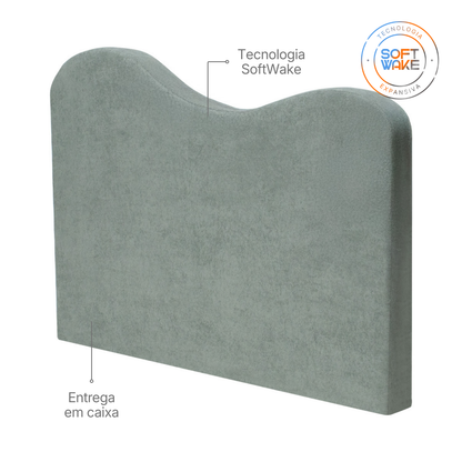 Cabeceira Orgânica Curve Modifika para Cama Casal