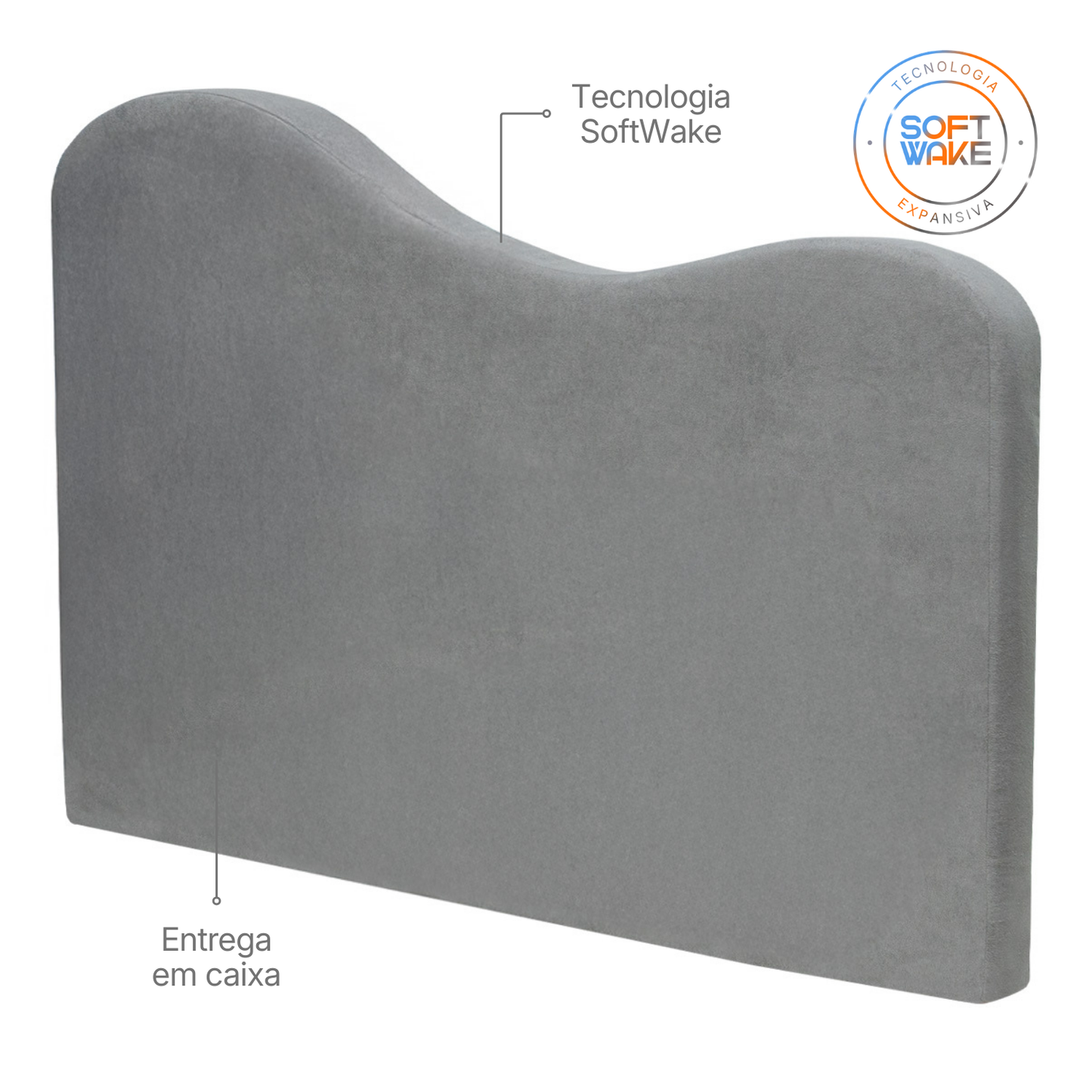 Cabeceira Orgânica Curve Modifika para Cama Casal