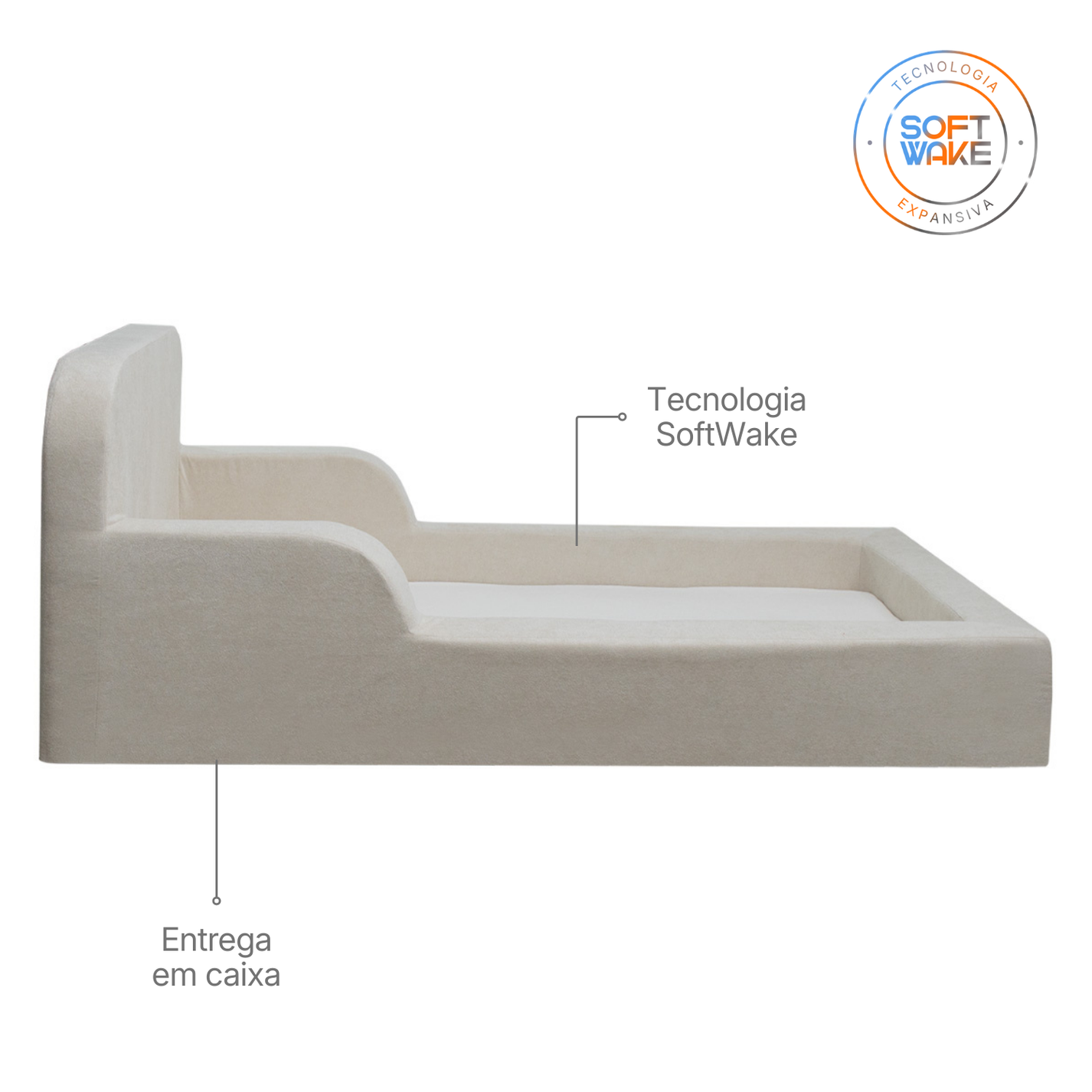 Mini Cama Montessoriana Lumi Com Colchão 178cm — imagem adicional 15