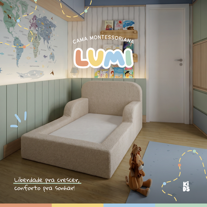 Cama Montessoriana Infantil Lumi Mini 178 cm 100% Espuma