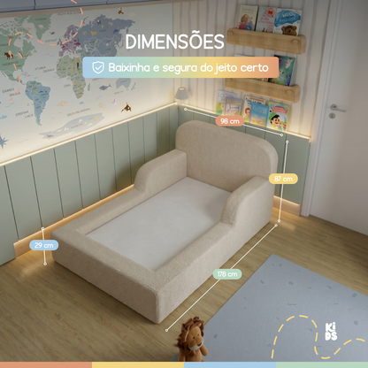 Cama Montessoriana Infantil Lumi Mini 178 cm 100% Espuma