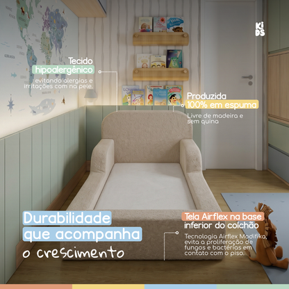 Cama Montessoriana Infantil Lumi Mini 178 cm 100% Espuma