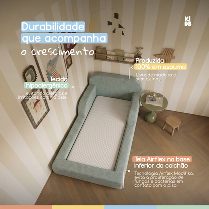 Cama Montessoriana Infantil Pluma Mini 100% Espuma