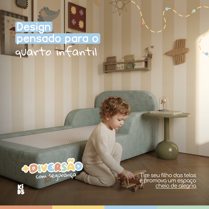 Cama Montessoriana Infantil Pluma Mini 100% Espuma