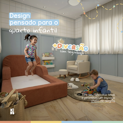 Cama Montessoriana Infantil Lumi Mini 178 cm 100% Espuma