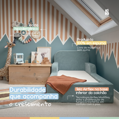 Cama Montessoriana Infantil Lumi Mini 178 cm 100% Espuma