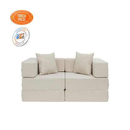 Sofá-Cama Cobbi 2 Lugares Casal com Capa Removível - imagem 15 | Modifika