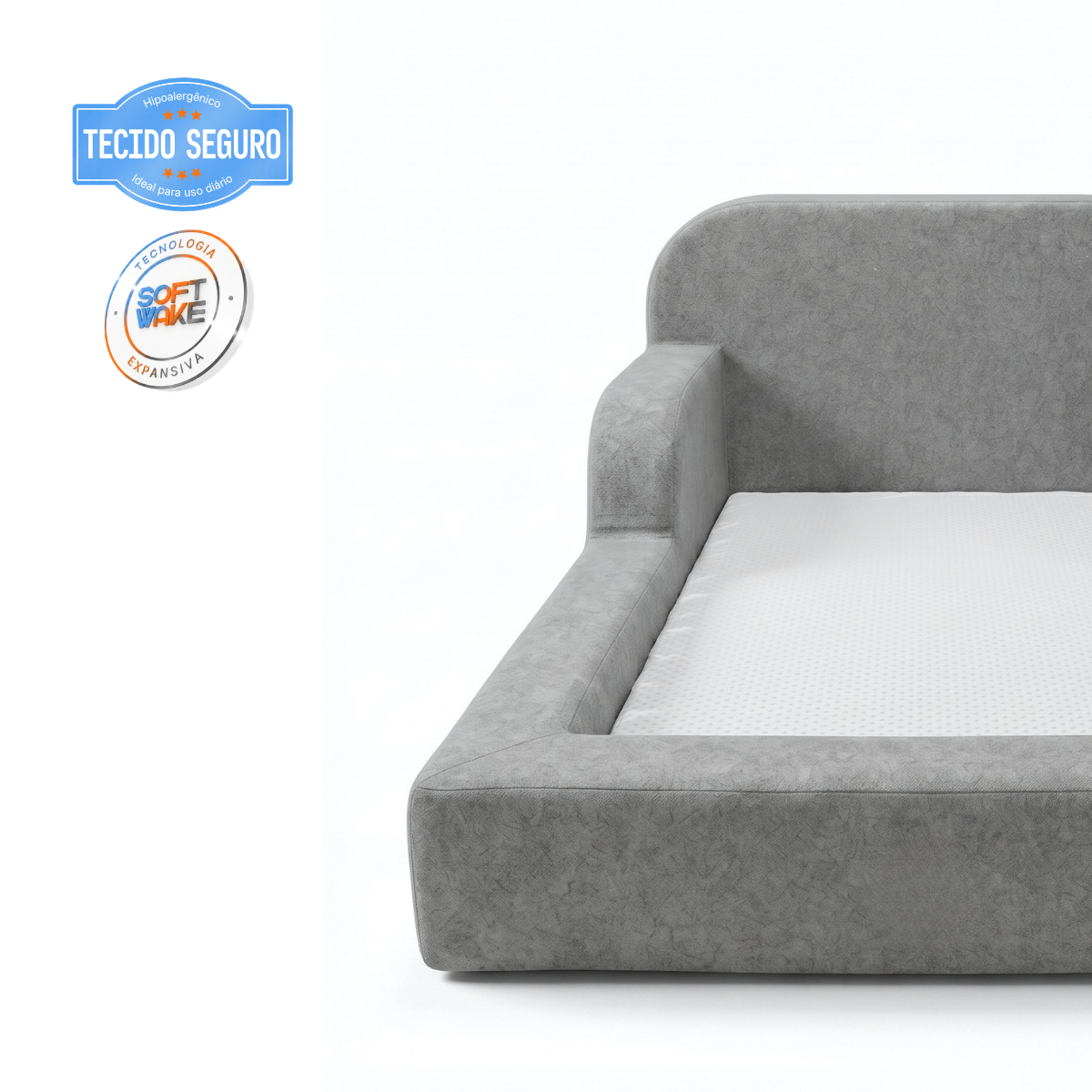 Cama Montessoriana Infantil Pluma Solteiro 100% Espuma - imagem 42 | Modifika
