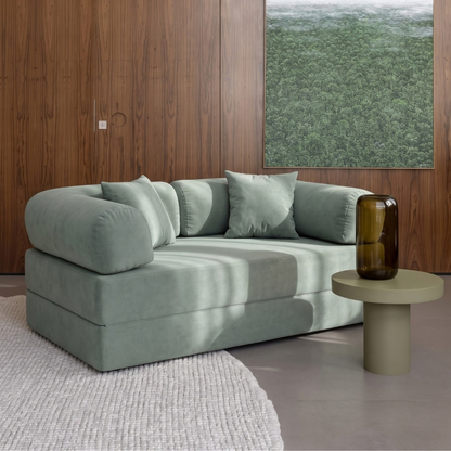 Sofá Cama Mobbi Dobrável Bouclé Modifika 160x180 cm