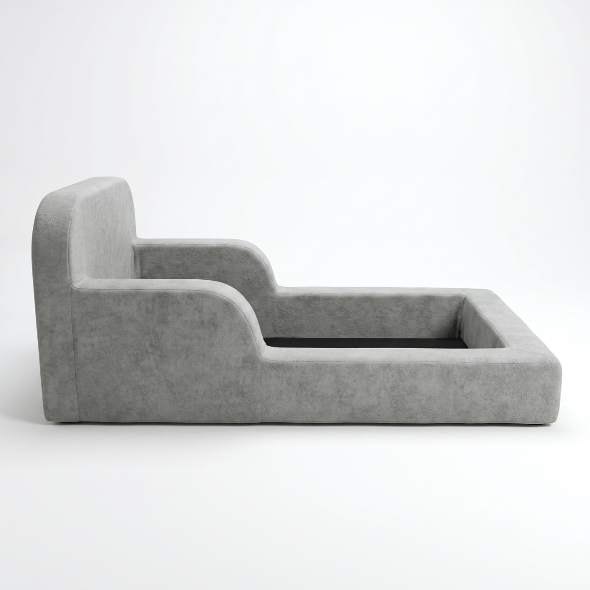 Cama Montessoriana Infantil Pluma Solteiro 100% Espuma - Com Colchão, Laranja - imagem 9 | Modifika