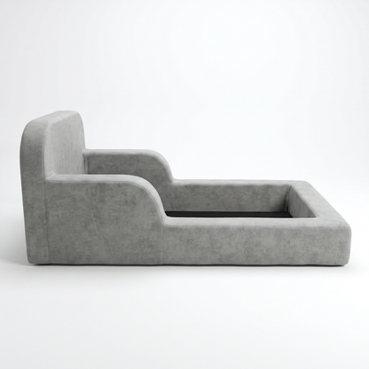 Cama Montessoriana Infantil Pluma Solteiro 100% Espuma - Com Colchão, Laranja - imagem 9 | Modifika
