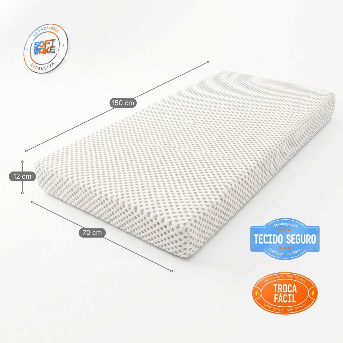 Colchão Infantil para Cama Montessoriana Mini