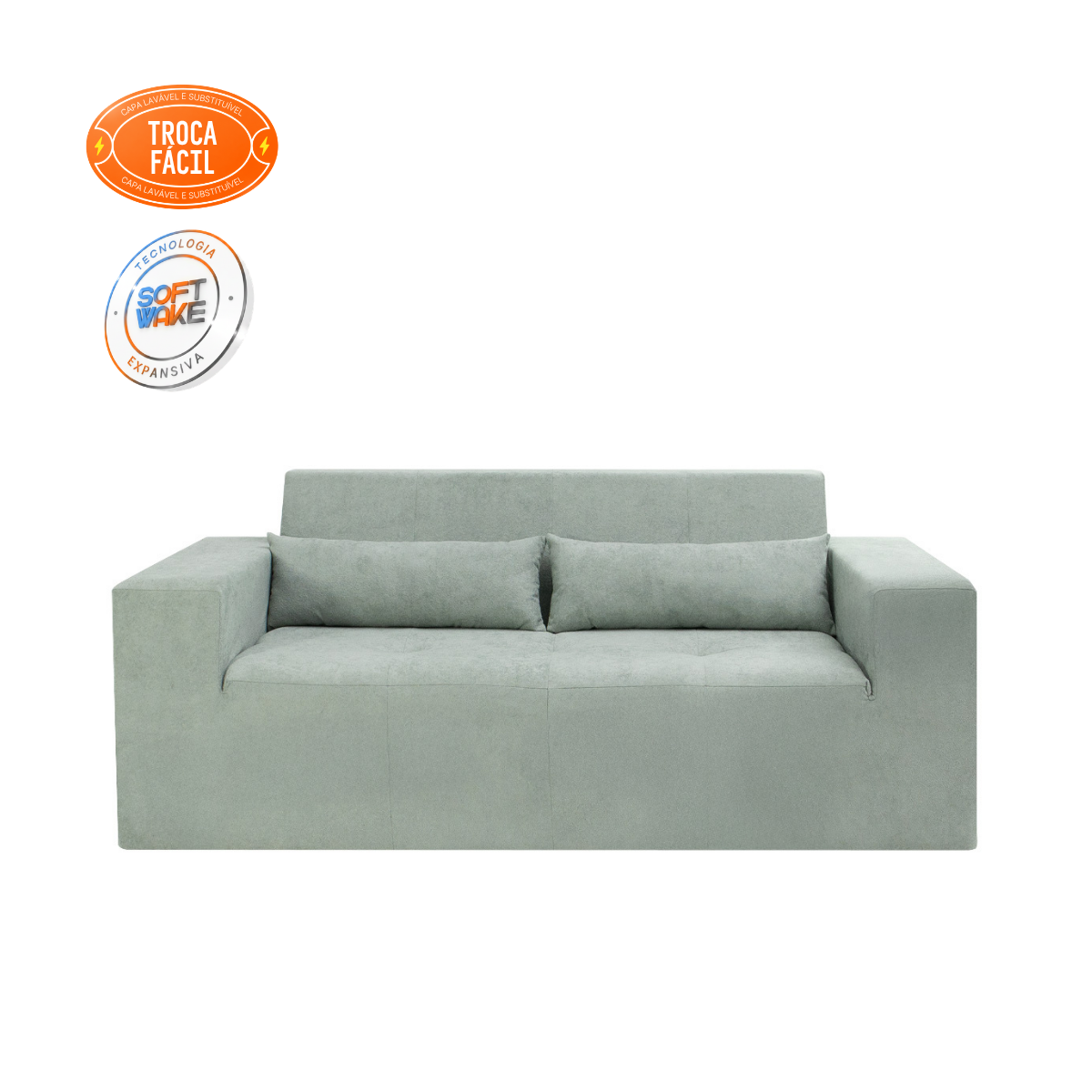 Sofá Compacto Oxy 2 Lugares com Capa Removível - imagem 30 | Modifika