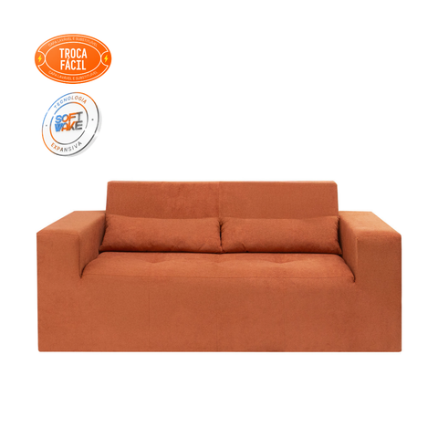Sofá Oxy Compacto 2 Lugares com Capa Removível Modifika — imagem adicional 8