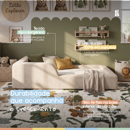 Cama Montessoriana Infantil Amori Mini 100% Espuma