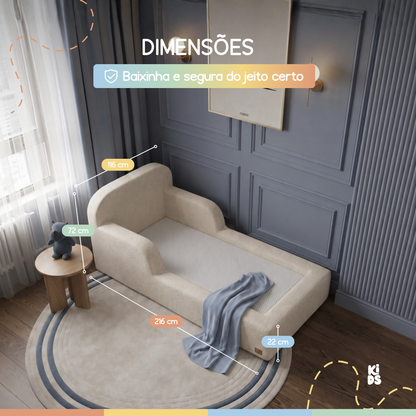 Cama Montessoriana Infantil Pluma Solteiro 100% Espuma | Modifika