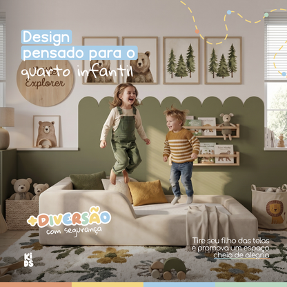 Cama Montessoriana Infantil Amori Mini 100% Espuma