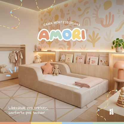 Cama Montessoriana Infantil Amori Mini 100% Espuma
