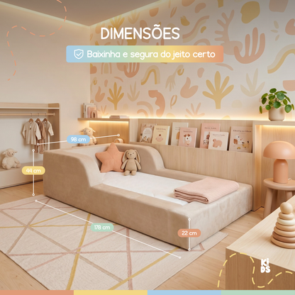 Cama Montessoriana Infantil Amori Mini 100% Espuma