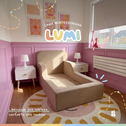 Cama Montessoriana Infantil Lumi Mini 178 cm 100% Espuma