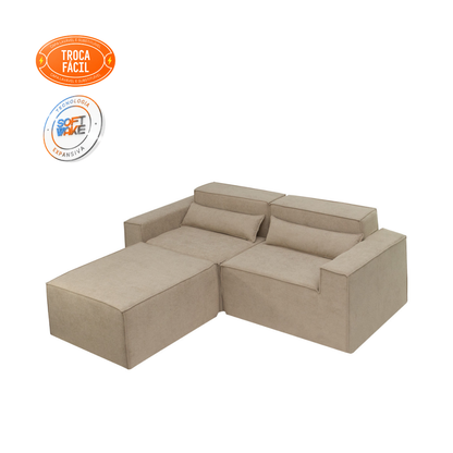 Sofá Modular Paladium 3 Módulos com Capa Removível - imagem 26 | Modifika