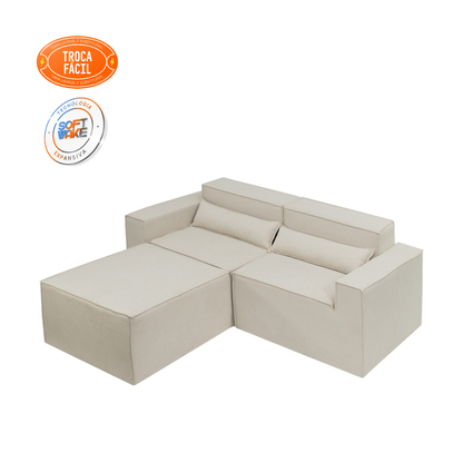 Sofá Modular Paladium 3 Módulos com Capa Removível - imagem 16 | Modifika