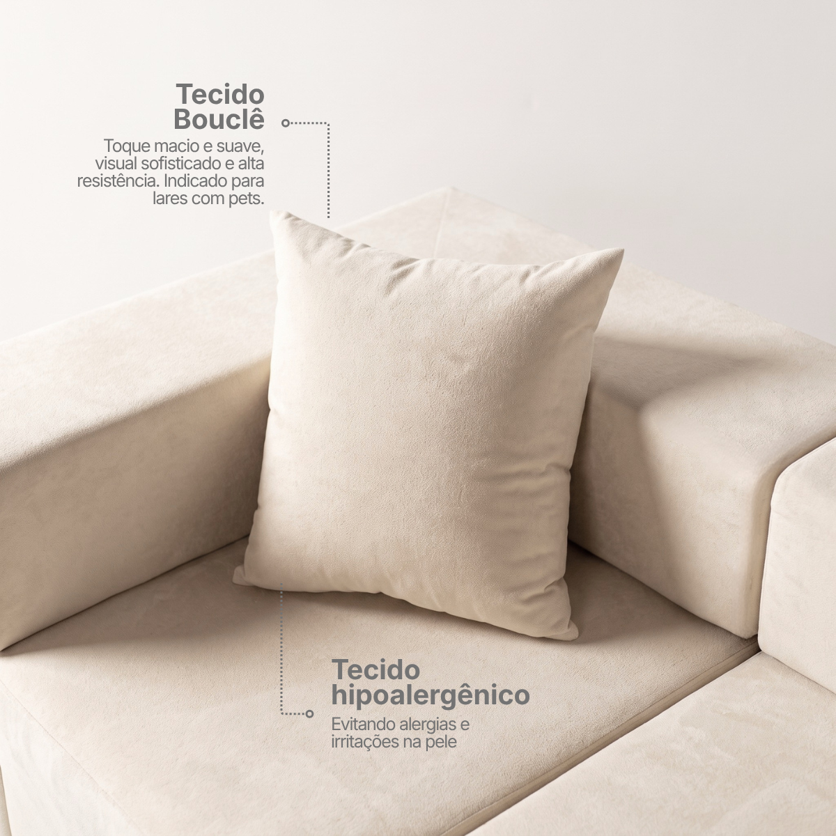 Almofada Decorativa Cobbi 40x40 cm | Modifika