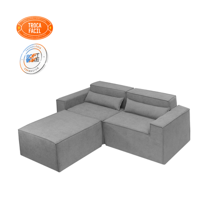Sofá Modular Paladium 3 Módulos com Capa Removível - imagem 47 | Modifika