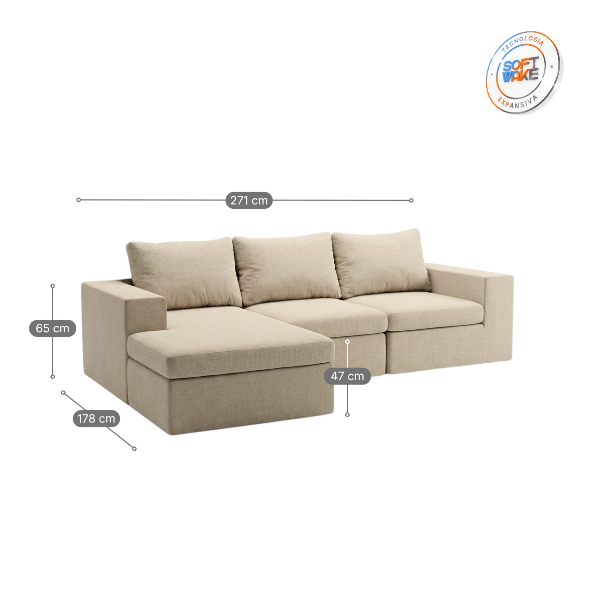 Sofá Sensi modular Completo