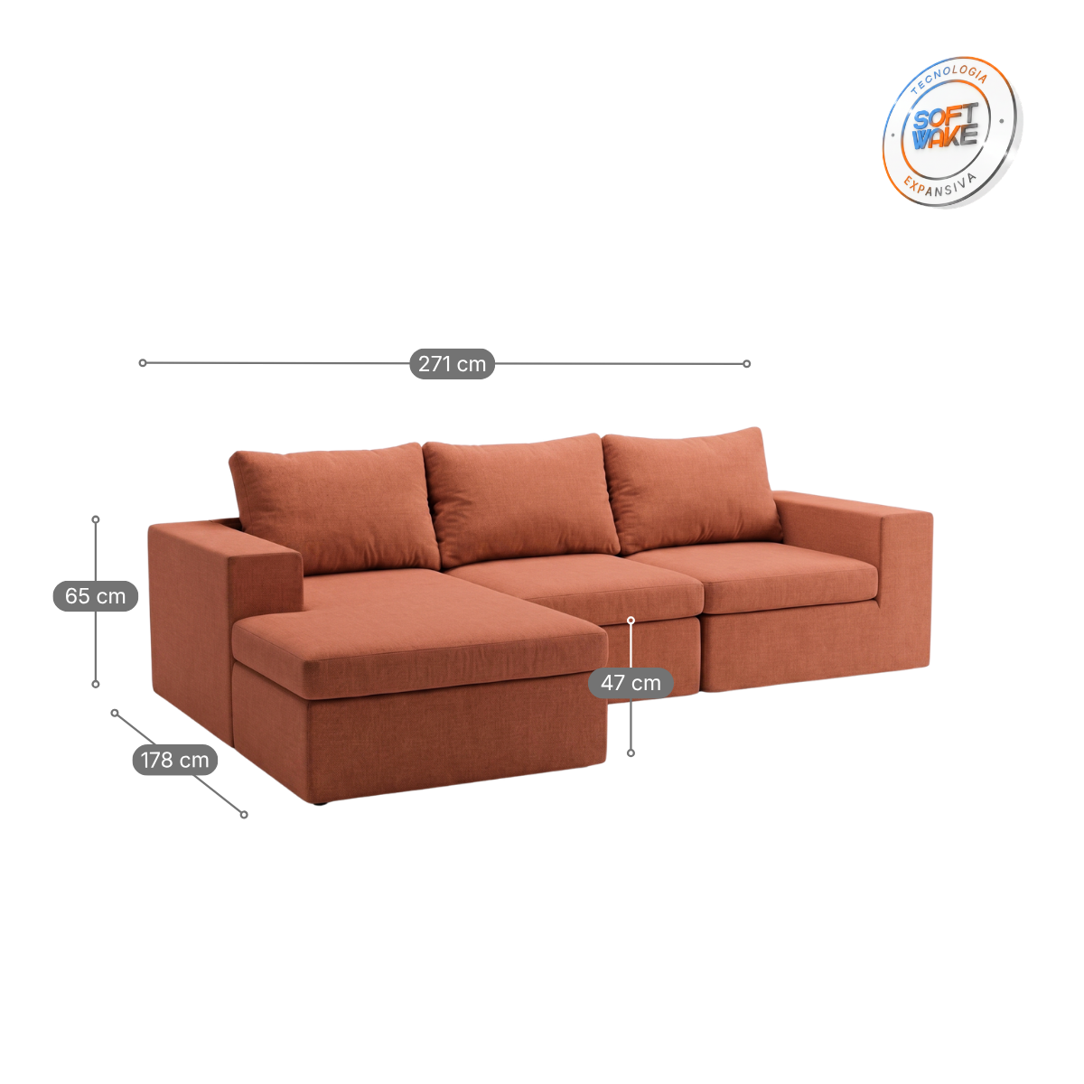 Sofá Sensi modular Completo