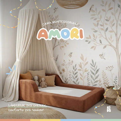 Cama Montessoriana Infantil Amori Mini 100% Espuma