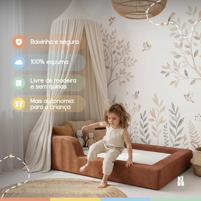 Cama Montessoriana Infantil Amori Mini 100% Espuma