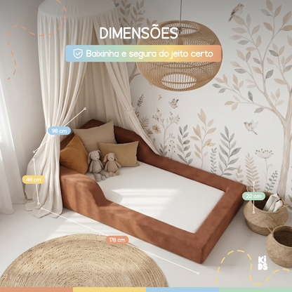 Cama Montessoriana Infantil Amori Mini 100% Espuma