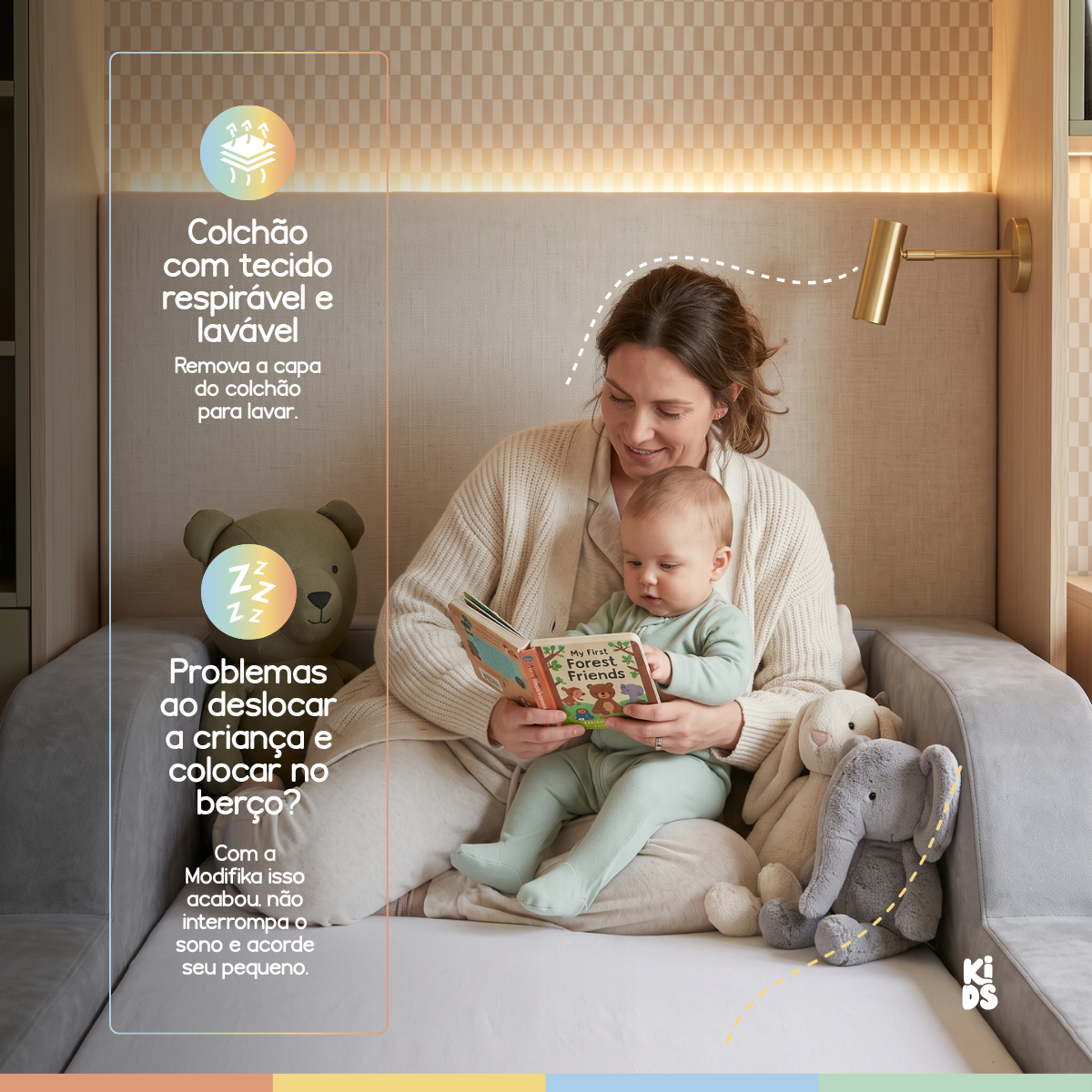 Cama Montessoriana Infantil Amori Mini 100% Espuma