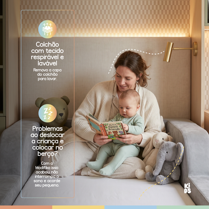 Cama Montessoriana Infantil Amori Mini 100% Espuma