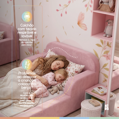 Cama Montessoriana Infantil Pluma Mini 100% Espuma
