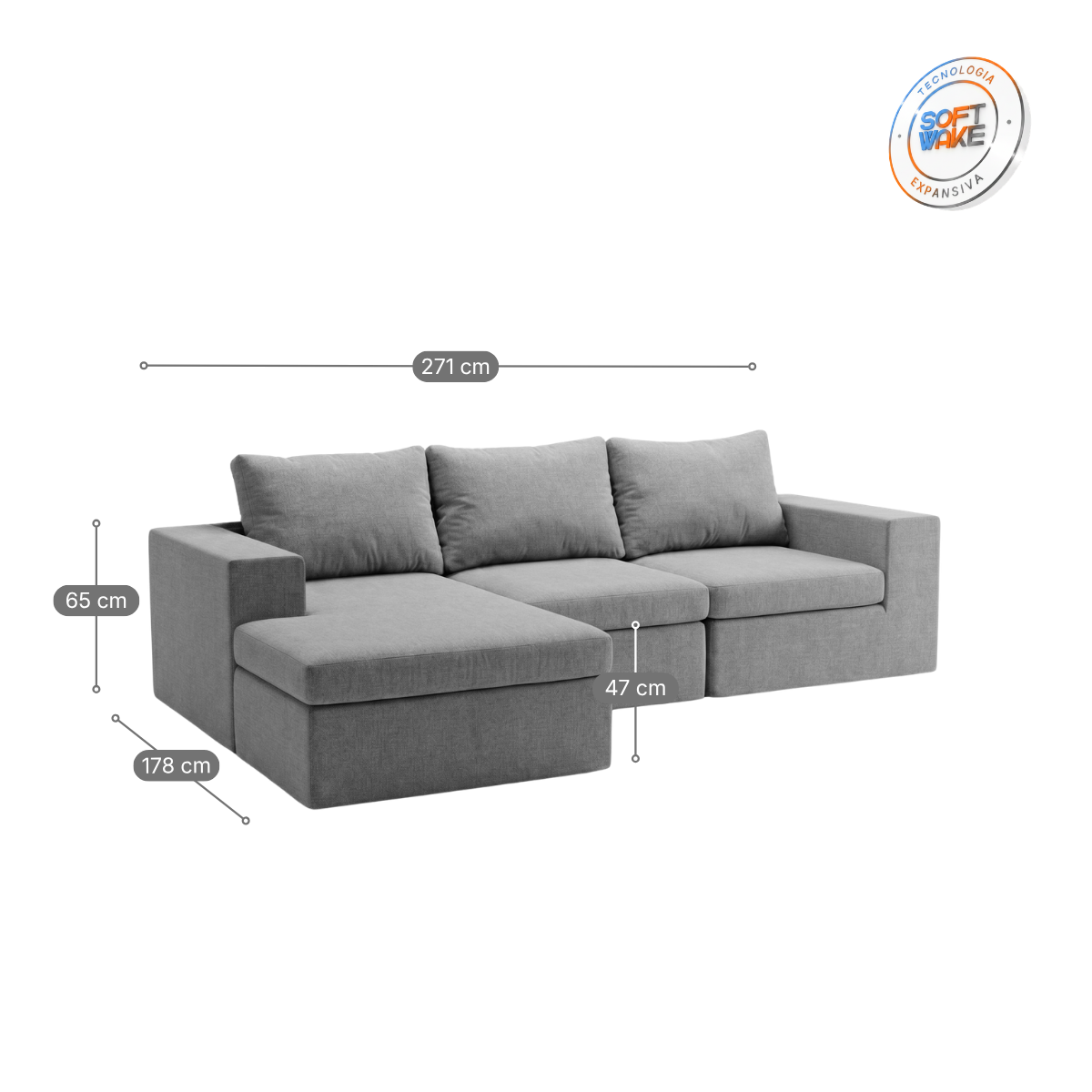 Sofá Sensi modular Completo
