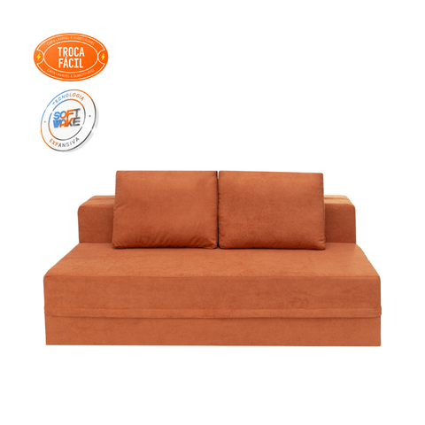 Sofá-Cama Carbono 3 Lugares Casal com Capa Removível Modifika — imagem adicional 28