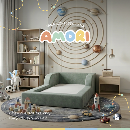 Cama Montessoriana Infantil Amori Mini 100% Espuma