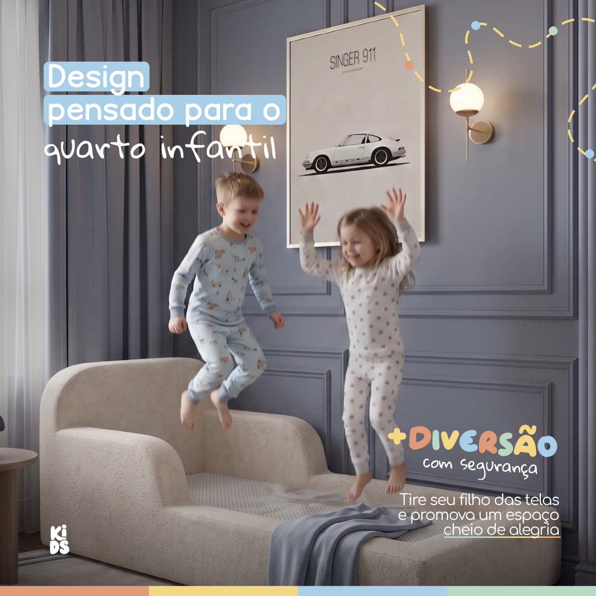Cama Montessoriana Infantil Pluma Solteiro 100% Espuma | Modifika