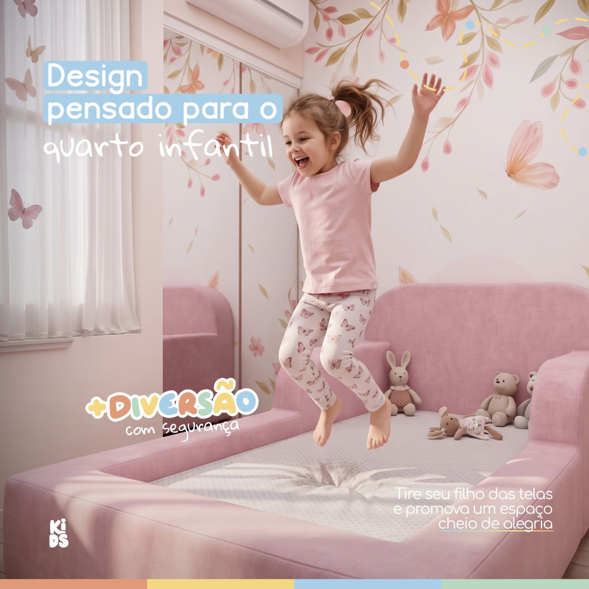 Cama Montessoriana Infantil Pluma Mini 100% Espuma