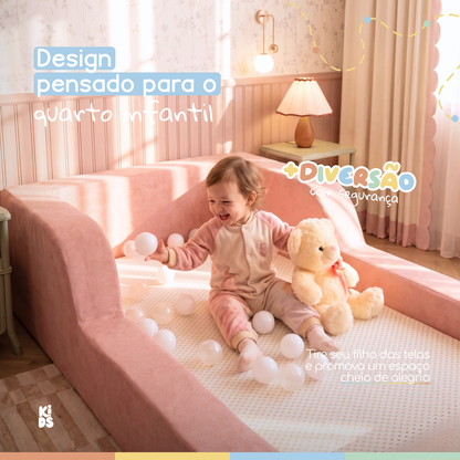 Cama Montessoriana Infantil Amori Solteiro 100% Espuma